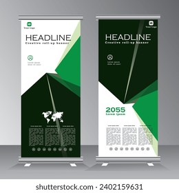 Diseño de pancartas, diseño de plantillas de banners verticales, plantilla de stand de negocios.bienvenido, promoción, exposición, plantilla de banner de conferencia, vectores eps 10,