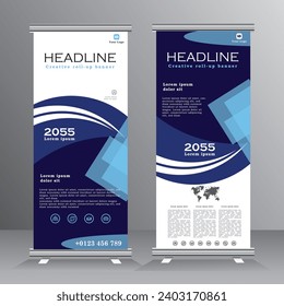Roll up banner design, vertical banner template design, business stand template.welcome, promotion, exhibition, confferance banner template, vector eps 10,