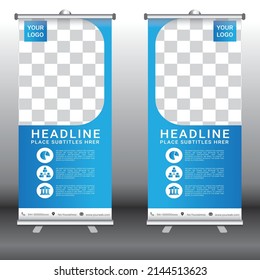 Roll up banner ,flyer brochure templet, roll up design abstract template, x - banner ,banner flyer design modern.