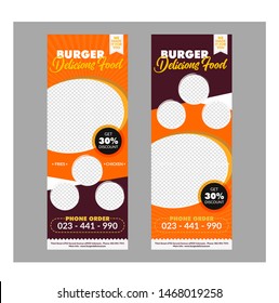 Roll Banner food Standee Design