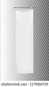 Roll up banner isolated on transparent background. Vector show display set mockup for presentation your product. Vertical blank roll up stand for trade advertising design