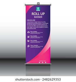 Roll Up Banner  Layout for Business