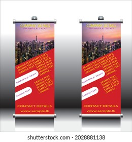 Diseño de pancartas Gráfica vertical editable vector de plantilla, actual x-banner y banner-bandera, ilustración vectorial