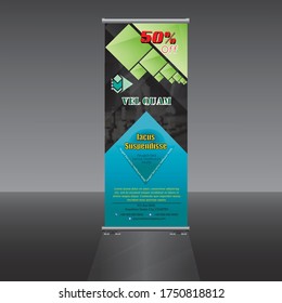 Anuncio. El diseño moderno de banner de bandera vertical con fondo azul abstracto se puede utilizar para el Informe Anual, Portada, Volante, Revista, Presentación, Afiche, Sitio Web. Diseño de plantillas de vector