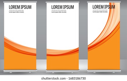 Redoblar el diseño de la plantilla de la plantilla del folleto de negocios en color naranja. Fondo de textura geométrica vertical abstracta coloreada Se puede adaptar a Folleto, Informe, Revista, Afiche.