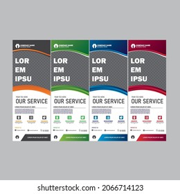 roll up banner, pull up banner, big banner design template