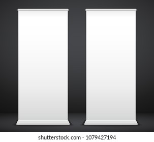 Roll up banner stand backdrop Beautiful abstract background