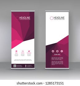 Roll up banner stand brochure flyer vertical template design, infographics, Modern Flag Banner Design. Cover, Annual Report, Magazine,Poster, Corporate Presentation, Flyer, Website. vector abstra