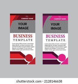 Rollup up banner stand folletos volante diseño de plantilla vertical, cubiertas, infografías, fondo geométrico abstracto vectorial, moderno x-banner y diseño de banner de bandera