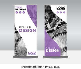 roll up banner, Stand banner, design Editable vertical template vector, abstract background, modern x-banner and flag-banner