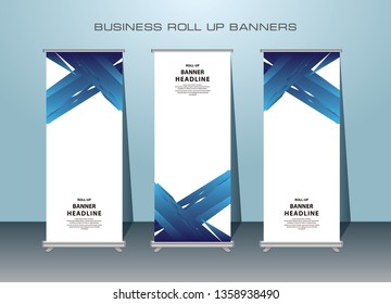 Roll up banner stand design. Standing Banner Design.