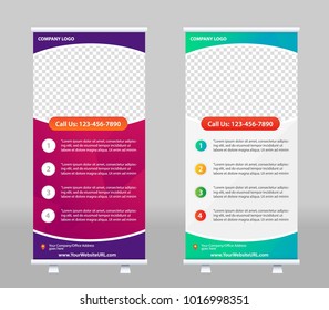 Roll Up Banner Stand Template Design