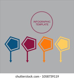 Roll up banner stand template design vector