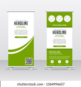 Roll up banner stand template design