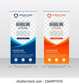 Roll up banner stand template design