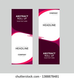 Roll Up Banner Stand Template Design