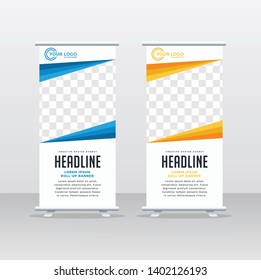 Roll up banner stand template design