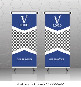 Roll up banner stand template design