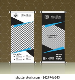 Roll up banner stand template design