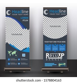 Roll up banner stand template design