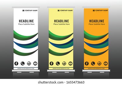 Diseño de plantilla de asiento de banners