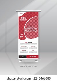 Diseño de plantillas de base de banners para Rollup, volante de negocios, pantalla, pancarta X, banner de bandera y presentación de portada para multipropósito