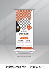 Diseño de plantillas de base de banners para Rollup, volante de negocios, pantalla, pancarta X, banner de bandera y presentación de portada para multipropósito