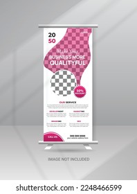 Roll Up Banner Stand Template Design, Business Flyer, Display, X-banner, Flag-banner, and Cover Presentation for Multipurpose