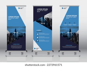Roll up banner stand template design