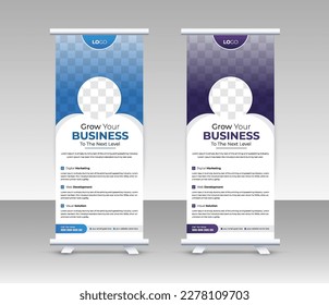 Bannerstanddesign aufrollen