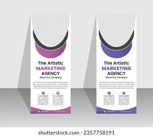 Roll up banner stand template design . Modern exhibition advertising trend business roll up banner. Roll up, stand,
roll up stand ,Creative and beautiful design 
