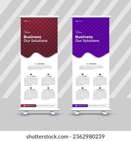 Roll up banner stand template design, business brochure flyer, infographics, presentation, advetisement, marketing, ads, poster, polygon backgrond