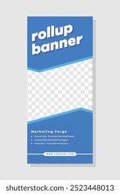 Roll up design de modelo de suporte de banner Vetor EPS 10
