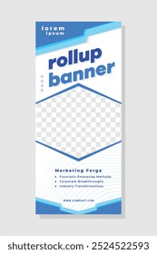 Roll up banner stand template design Vector EPS 10