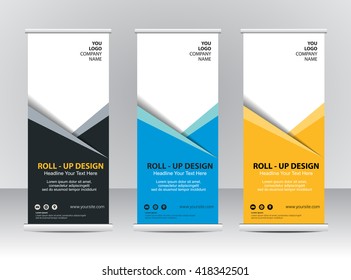 Roll Up Banner Stand Template Design