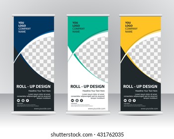 Roll Up Banner Stand Template Design