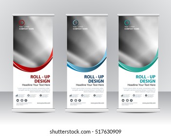 Roll Up Banner Stand Template Design