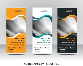 Roll Up Banner Stand Template Design