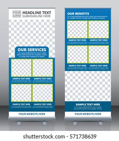 Roll up banner stand template design
