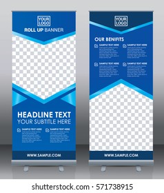 Roll up banner stand template design