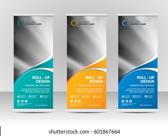 Roll Up Banner Stand Template Design