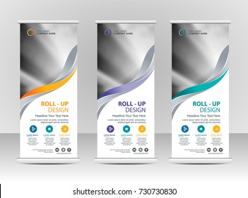 Roll Up Banner Stand Template Design