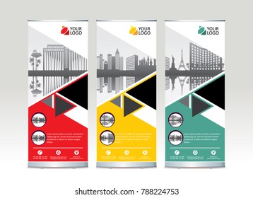 Diseño de la plantilla de soporte de banner - ilustración vectorial