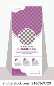 Diseño de la plantilla de la mesa de anuncios.Presentación del concepto de diseño o banner publicitario