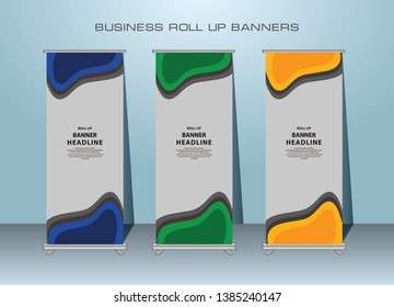 Roll up banner, standing banner design.