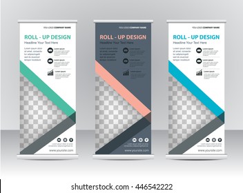 Roll up banner template