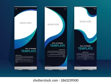 Roll banner template for business