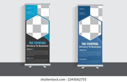 Roll Up Banner Template Design