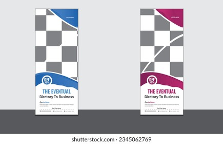 Roll Up Banner Template Design