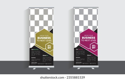 Roll Up Banner Template Design